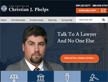 Tablet Screenshot of chrisphelpslaw.com